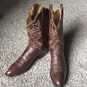 Chocolate brown Dan Post Cowgirl boots